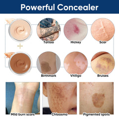 NOBA application couverture peau – démonstration du lissage sur la peau.