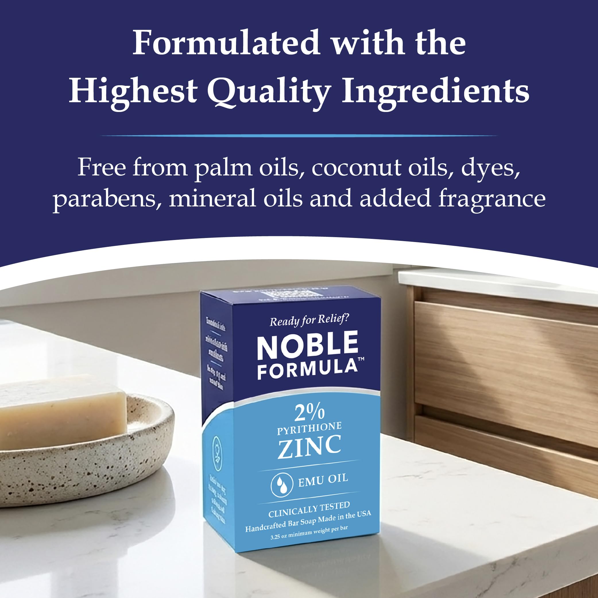 Noble Formula huile d Emu et calendula pour une hydratation douce.