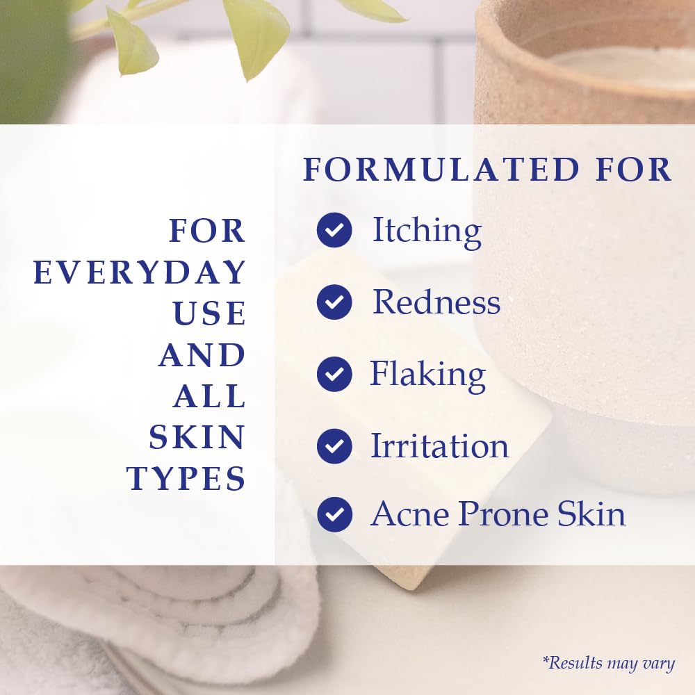 Noble Formula Zinc Bar Soap milled oats for mild exfoliation.