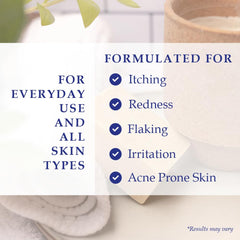 Noble Formula Zinc Bar Soap milled oats for mild exfoliation.