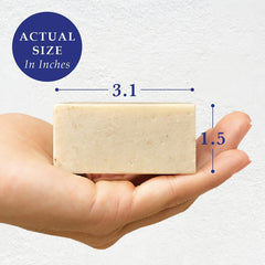 Savon ZnP 2% et avoine moulue apporte douceur et exfoliation légère.