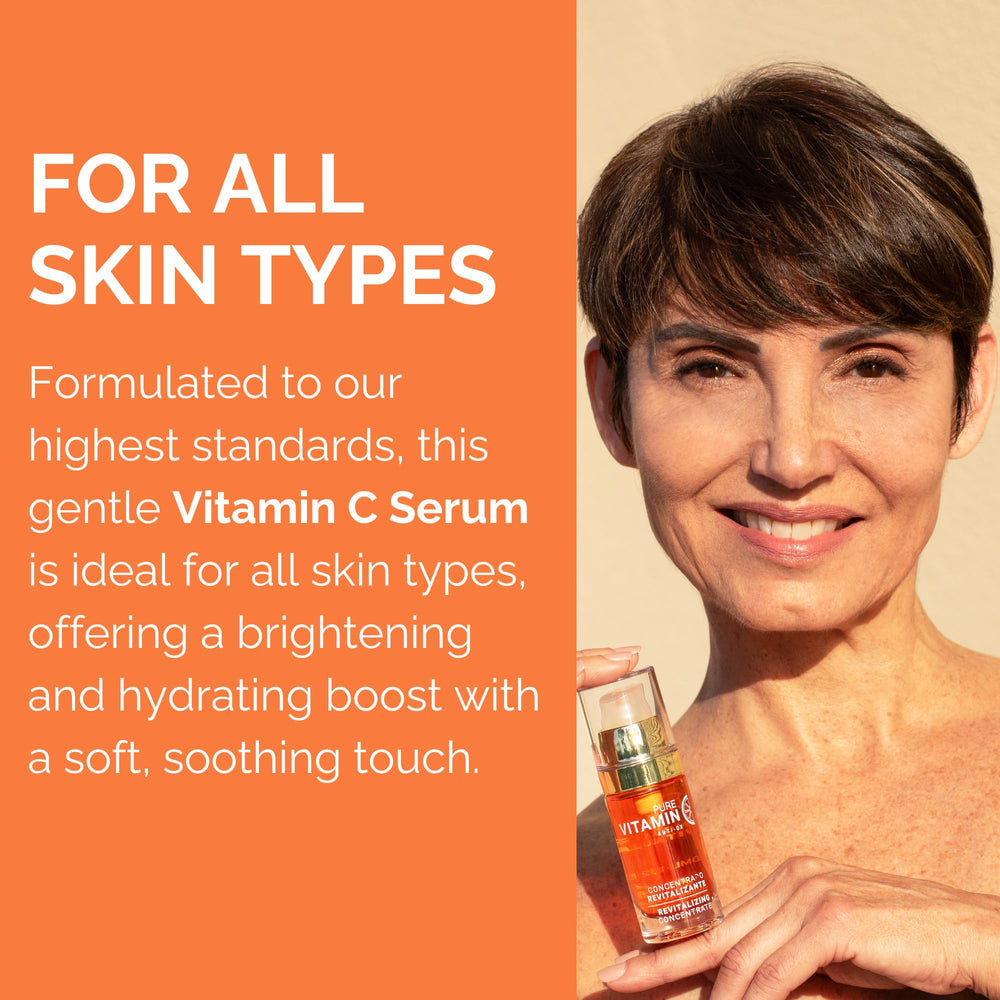 Sérum Vitamine C Noche Y Dia — emballage en verre qui protège contre l'oxydation.