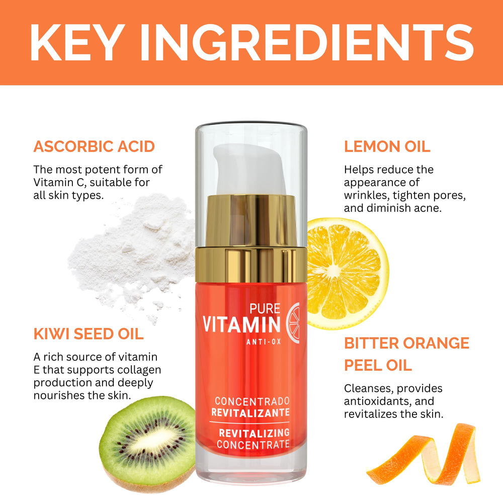 Sérum Vitamine C Noche Y Dia — extraits d'agrumes pour un éclat naturel.