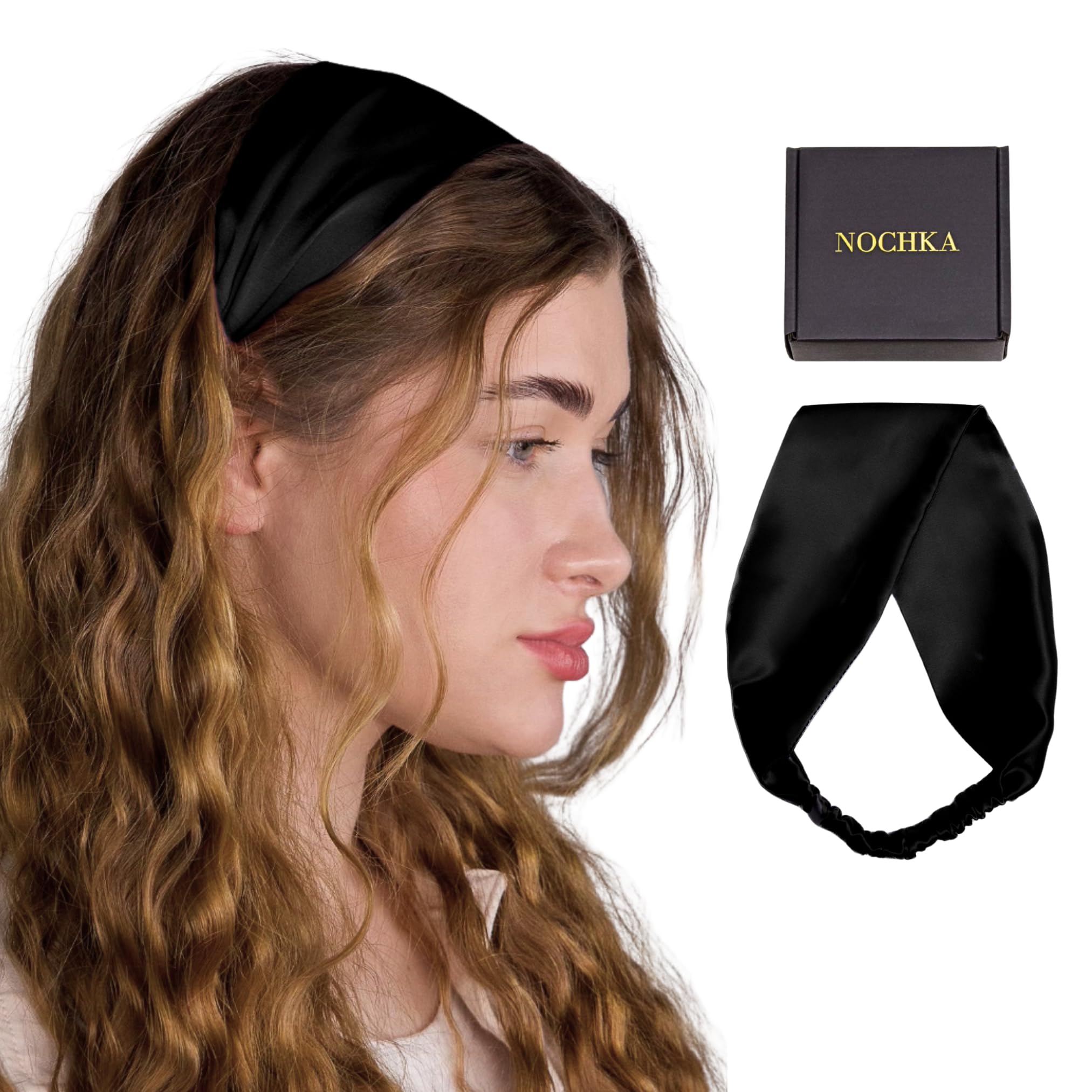 Nochka Fashion bandeau protection capillaire, ideal pour minimiser les frottements.