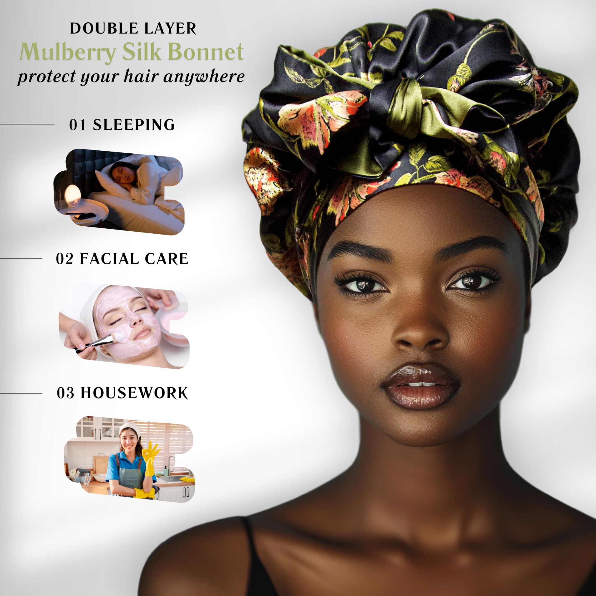 Bonnet Nochka Fashion, adapté à tous types de cheveux.