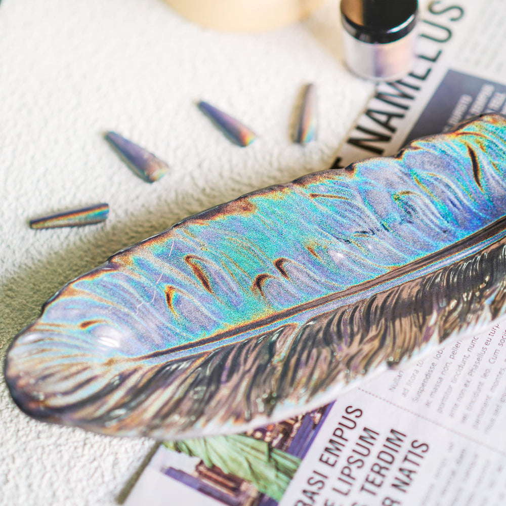 Poudre holographique NODDWAY pour ongles, art nacré arc-en-ciel