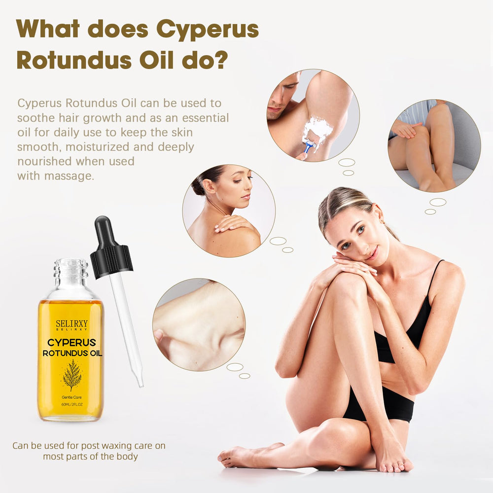 Nodfens huile Cyperus Rotundus - flacon posé sur fond naturel pour soin quotidien