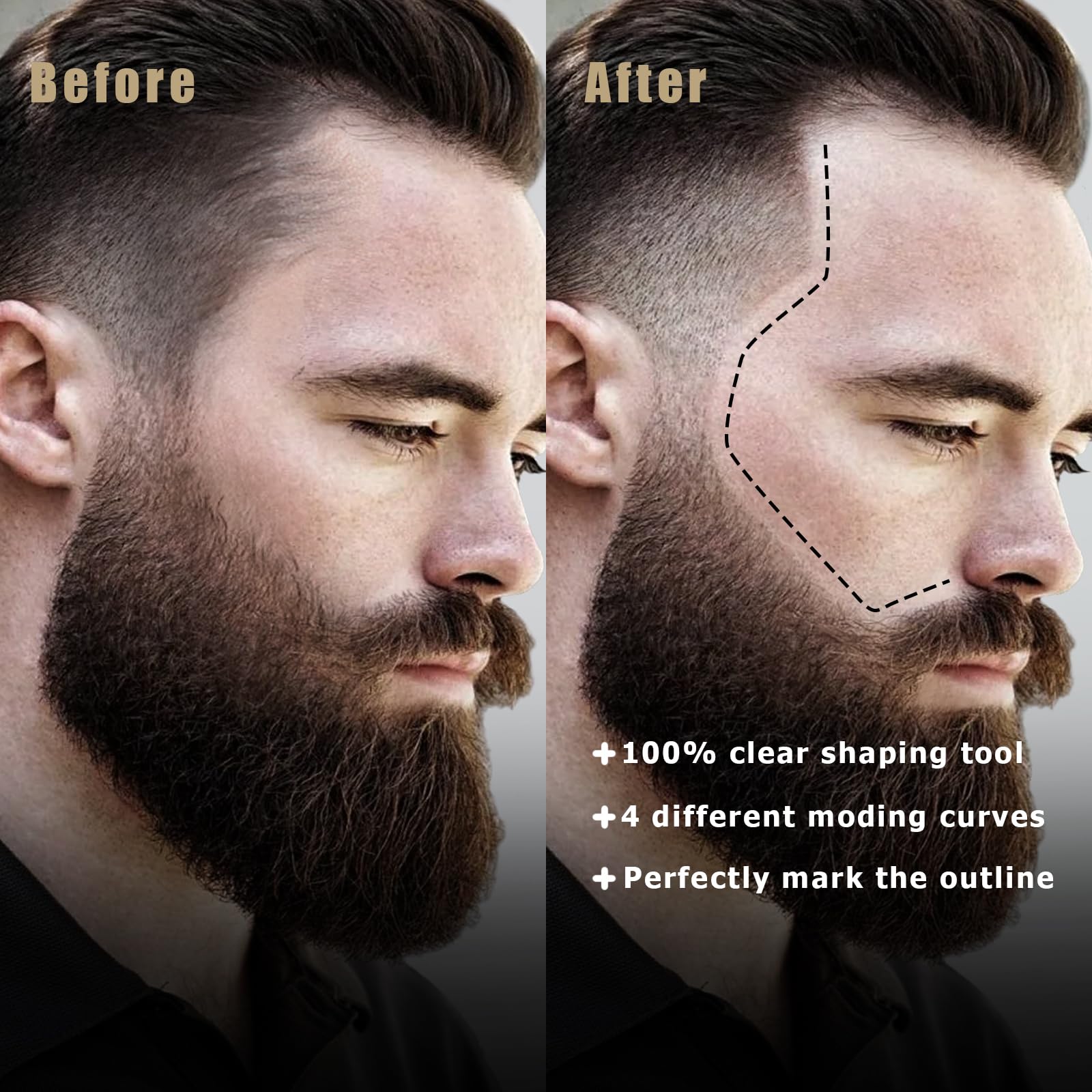 Noerrors crayon barbe brun foncé pour définition marquée