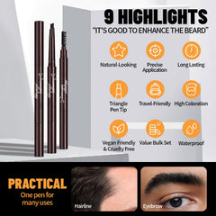 Noerrors Crayon Barbe Triangle Trace — pointe triangulaire pour traits fins.