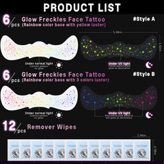 Noerrors taches-de-rousseur brillance uv, durable même en chaleur et transpiration légère.
