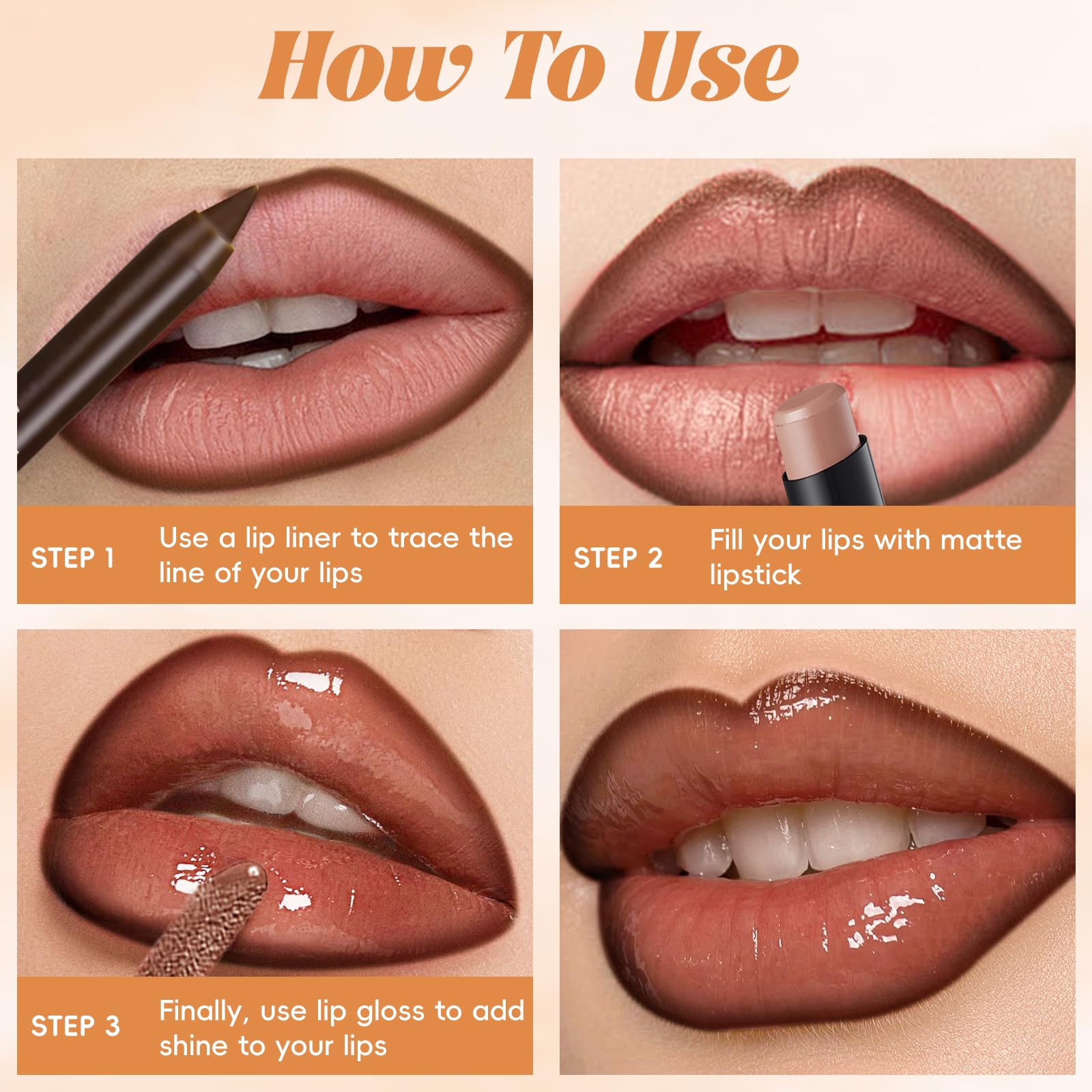 Noerrors Texture Lèvres crème, application lisse et confort.