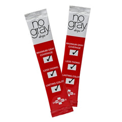 No Gray Gouttes pack 2 sur les racines: couverture ciblée et durable des cheveux gris.