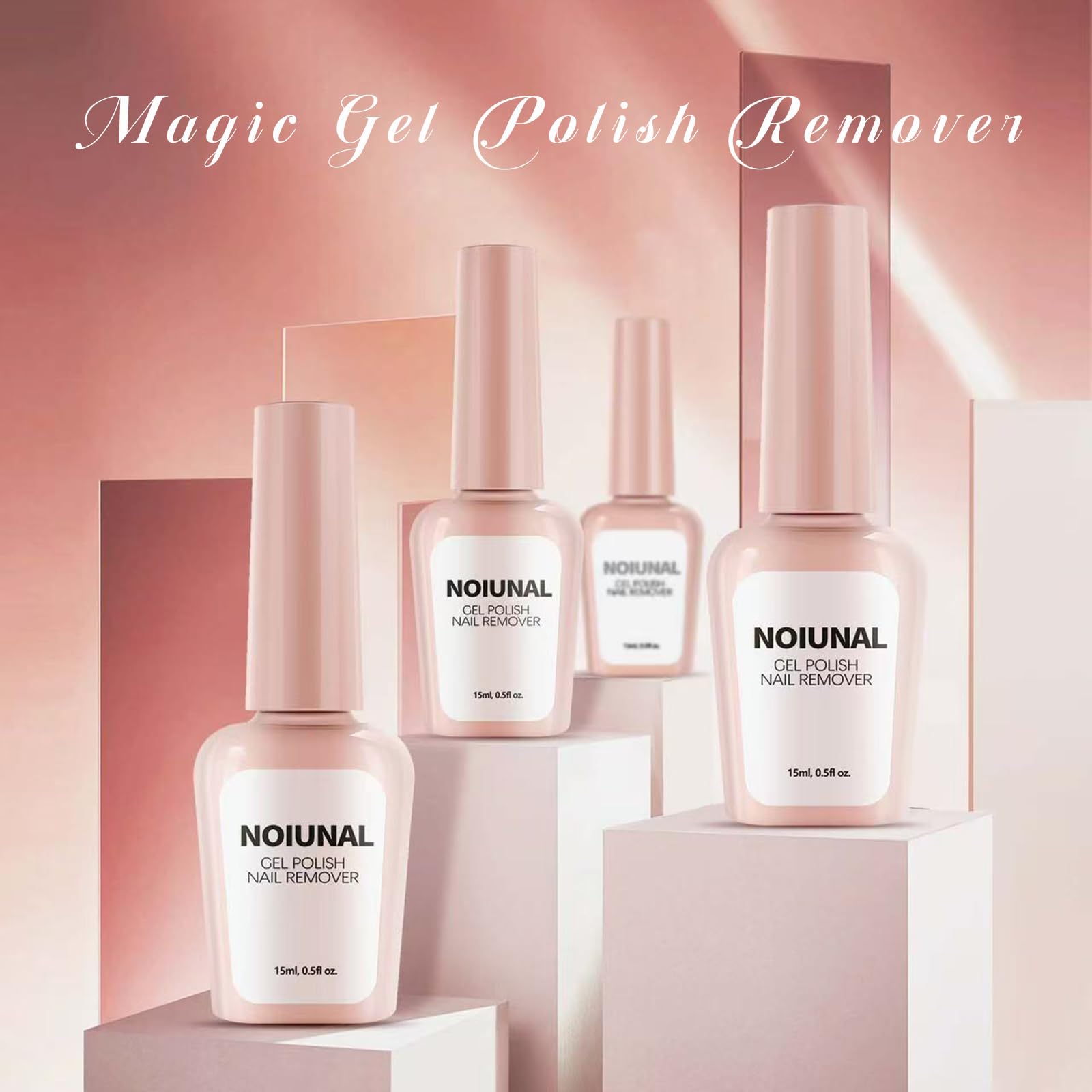 Noiunal dissolvant gel avec pinceau, application simple et rapide.