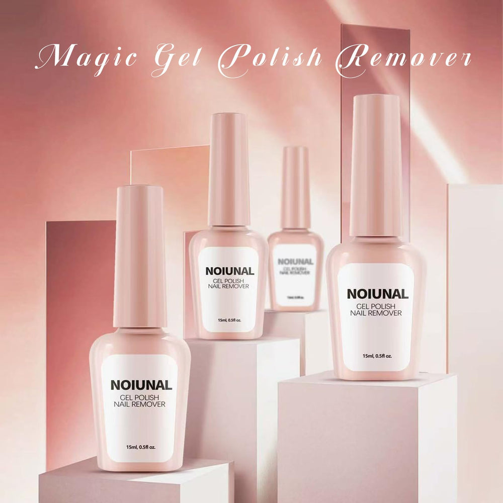 Noiunal dissolvant gel avec pinceau, application simple et rapide.
