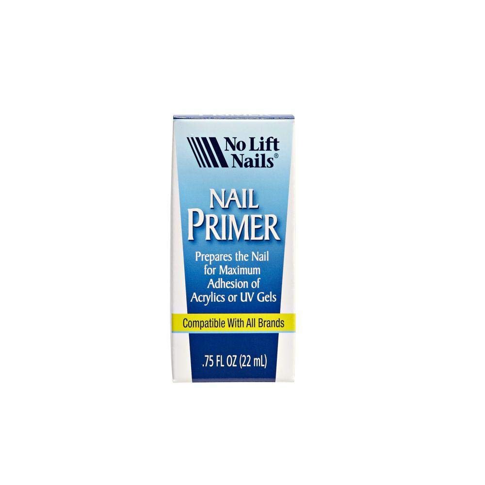 No Lift Nails apprêt acrylique en bouteille pour une base stable avant gel UV.
