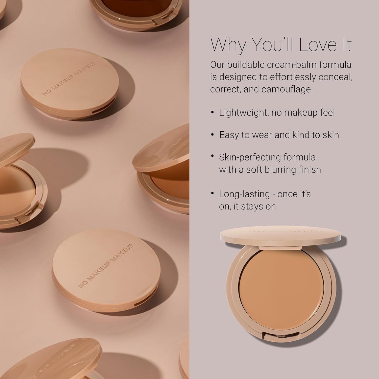 No Makeup Makeup Foundation : pinceau d'application pour une couvrance précise
