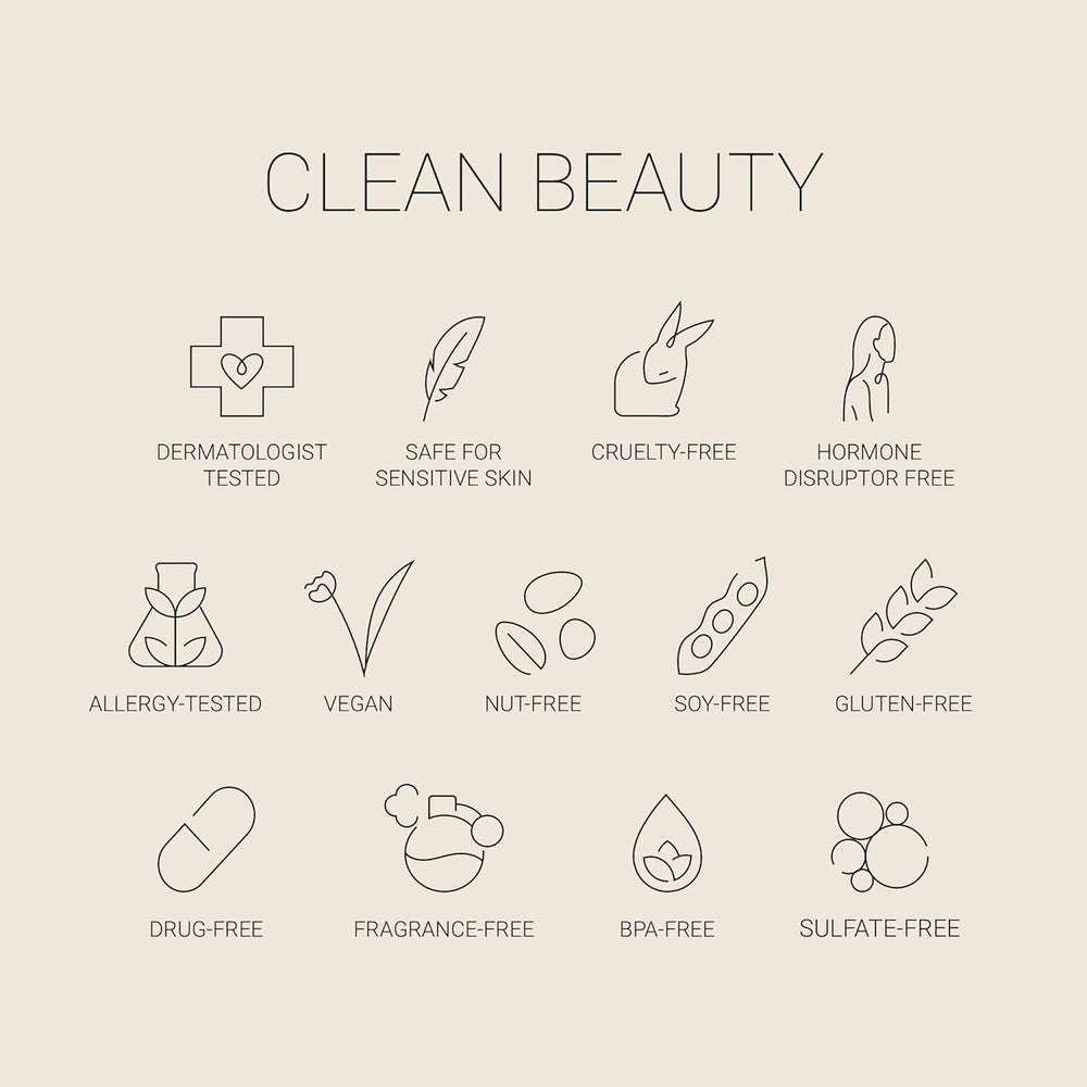 No Makeup Makeup ingrédients — vitamine E et magnésium pour peau équilibrée.