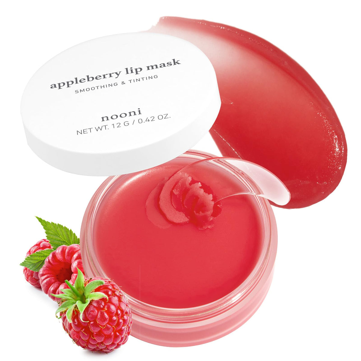 Nooni Appleberry Lip Mask emballage élégant prêt pour hydrater les lèvres