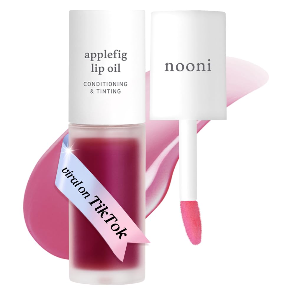 NOONI Applefig huile-levres-glow offre hydratation durable et brillance.