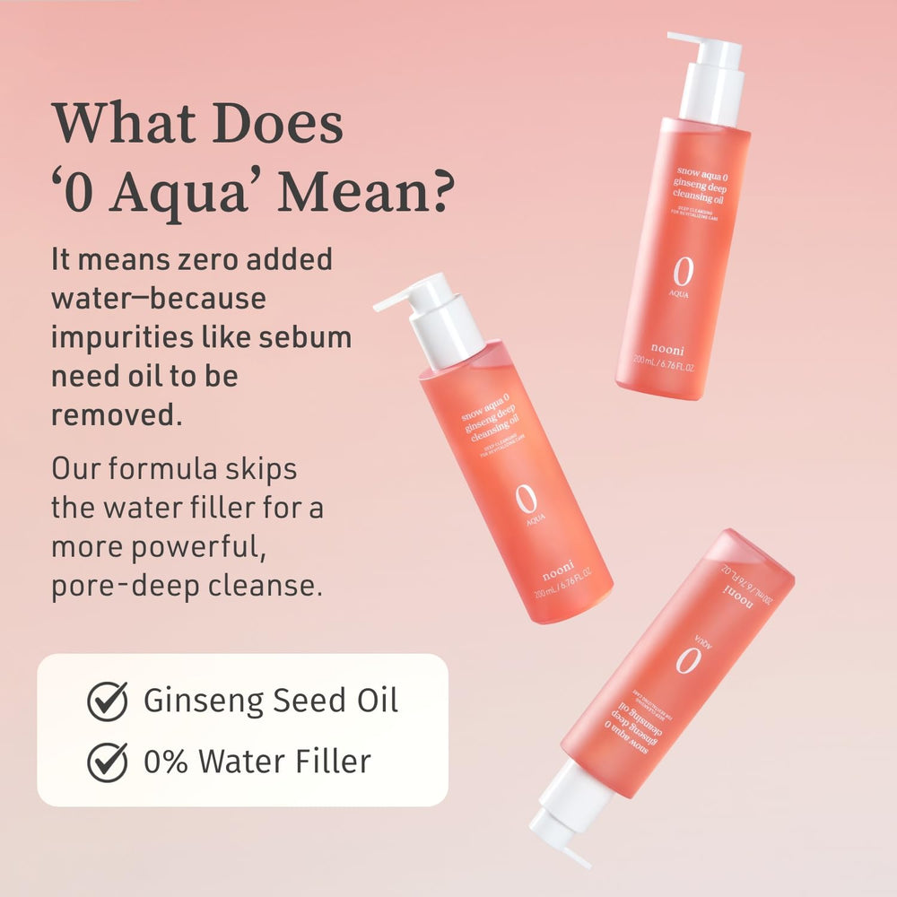 NOONI Snow Aqua 0 Ginseng, exfoliation douce pour une peau lisse et lumineuse.