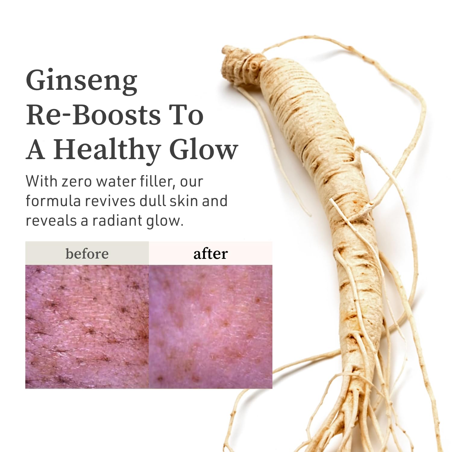 NOONI Snow Aqua 0 Ginseng, nettoyage des pores et teint clarifié.