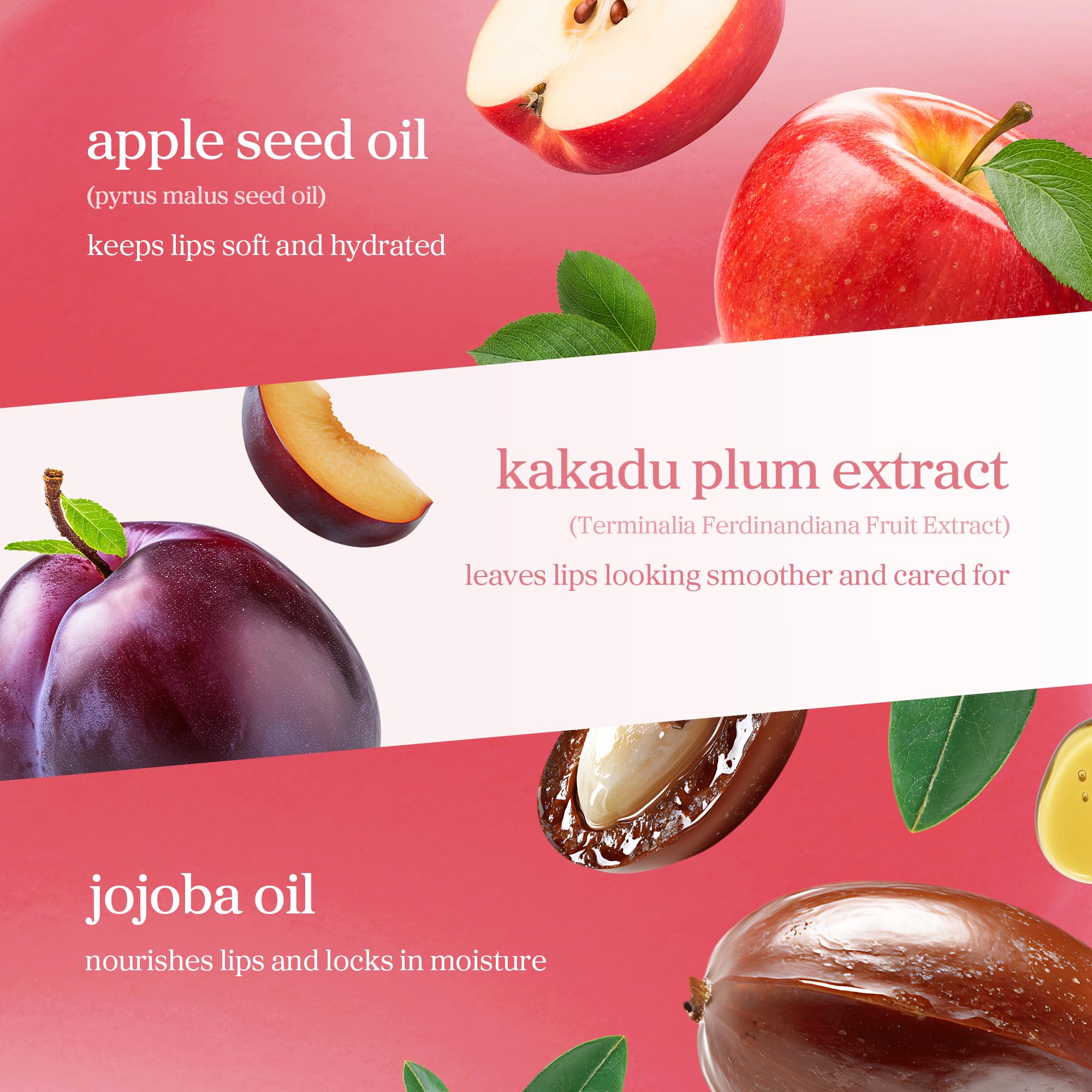 NOONI Appleplum huile lèvres, format voyage pratique pour hydratation en déplacement.