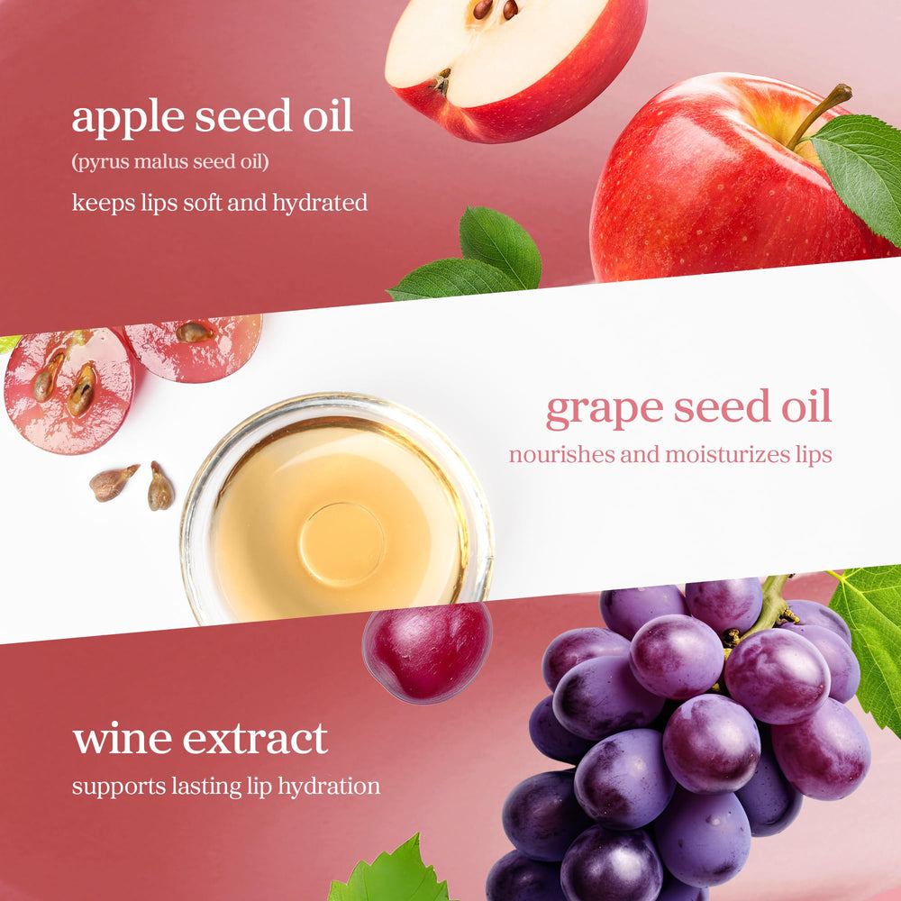 NOONI huile pour les lèvres Applewine, effet pulpe naturel et discret.