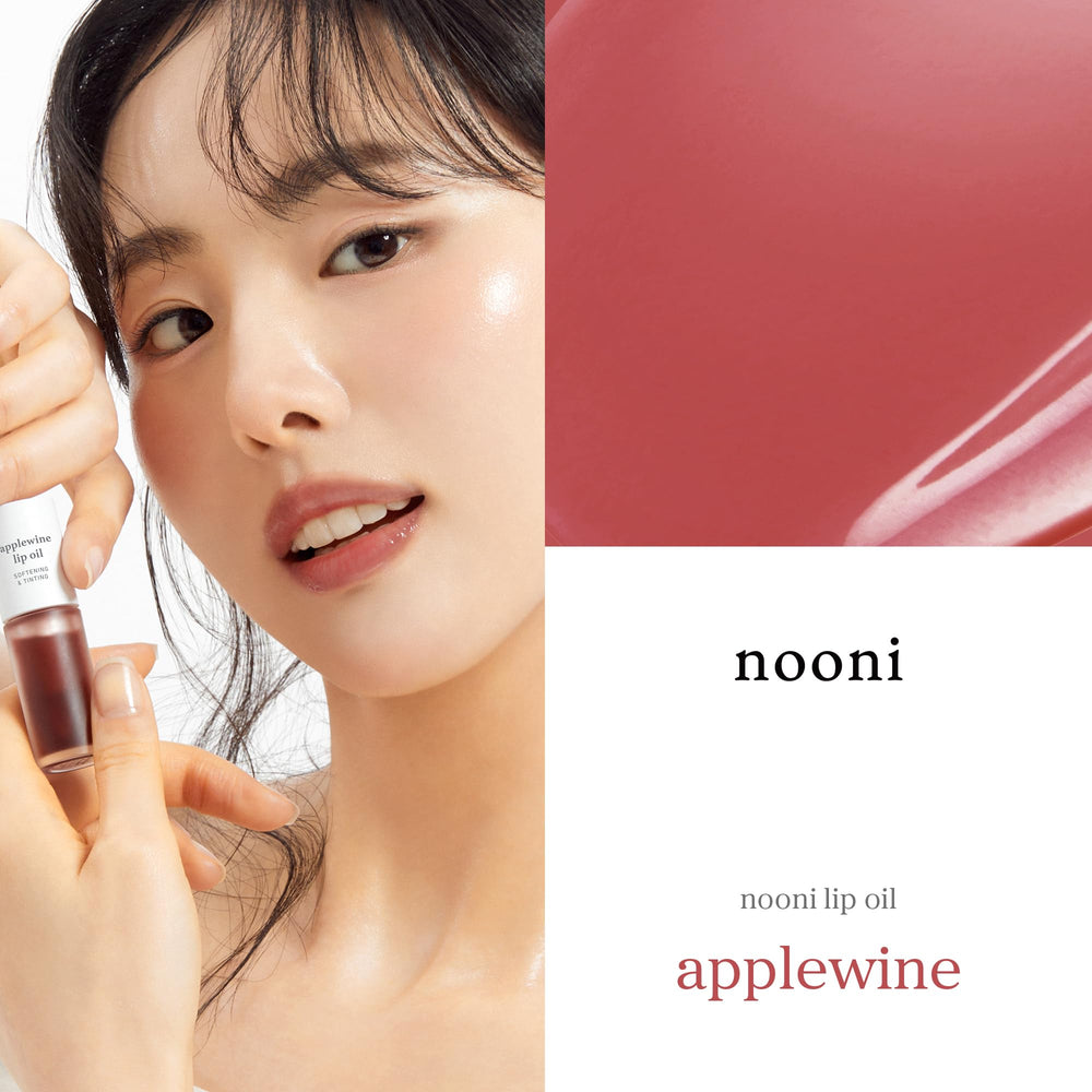 NOONI huile pour les lèvres Applewine, teinte subtile qui sublime le teint.