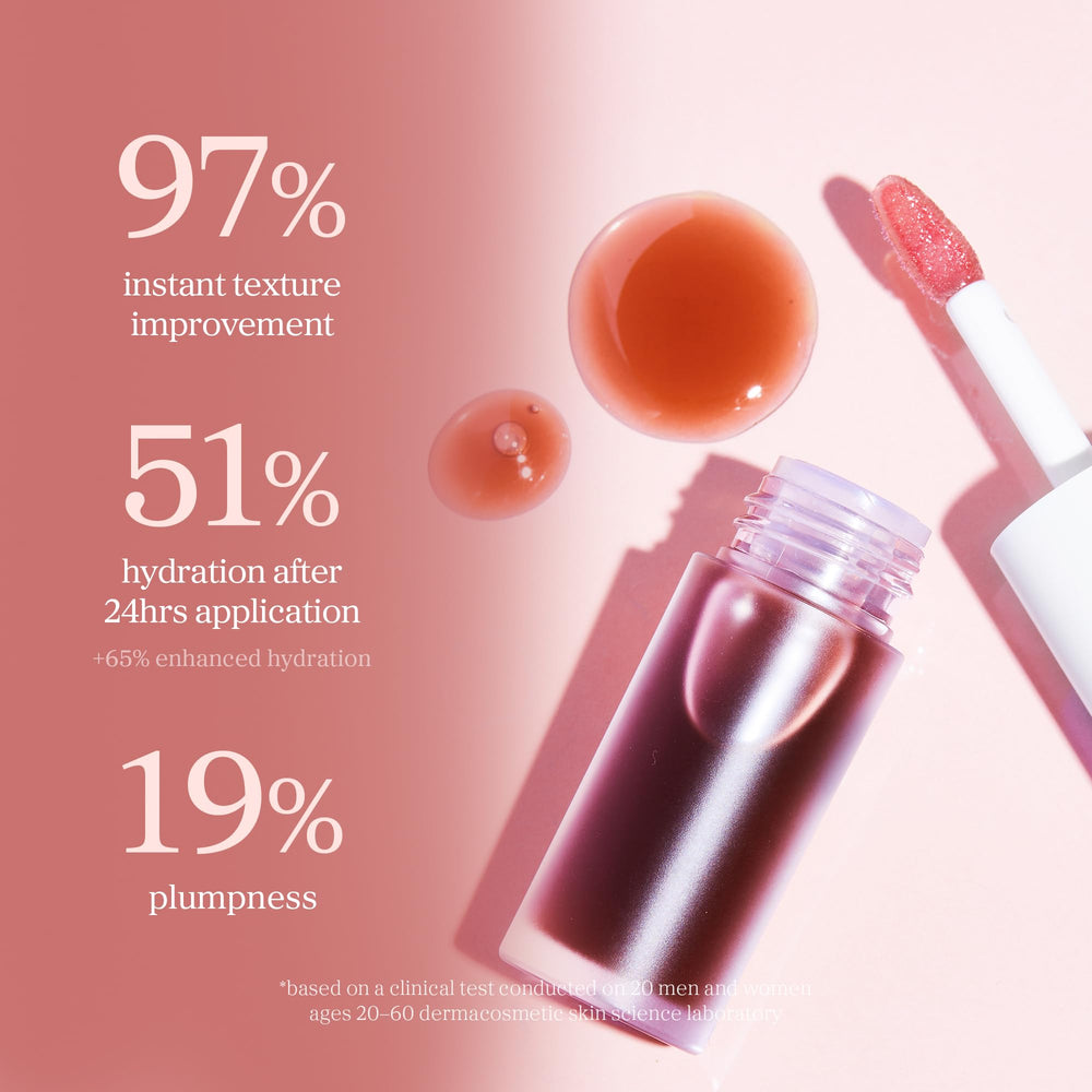 Texture NOONI, hydratation durable sur les lèvres tout au long de la journée.