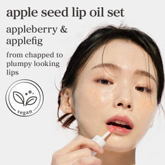NOONI Lip Oil Set bottle closeup highlights glossy finish for lips