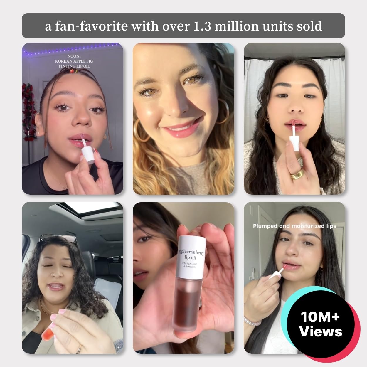 Nooni Lip Oil Set, trio vegan pratique pour un rituel lèvres.
