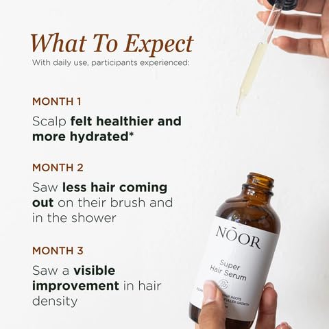 NOOR HAIR boucles-nourries: cheveux disciplinés et brillants après utilisation.