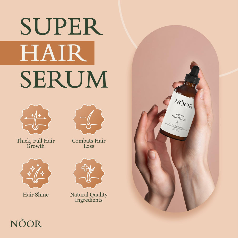 NOOR HAIR pipette-doseuse: dosage précis pour une application quotidienne en douceur.