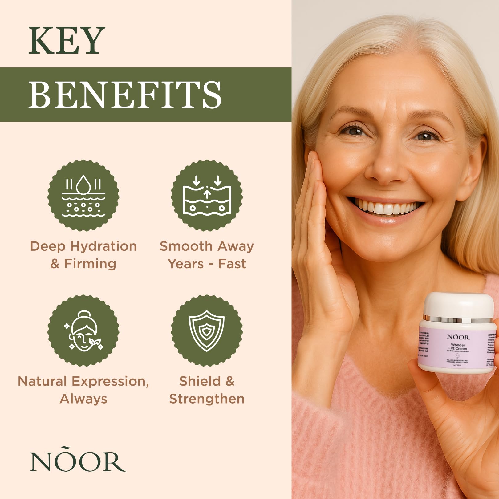 NOOR HAIR Wonder Lift Crème – texture non grasse pour peau douce