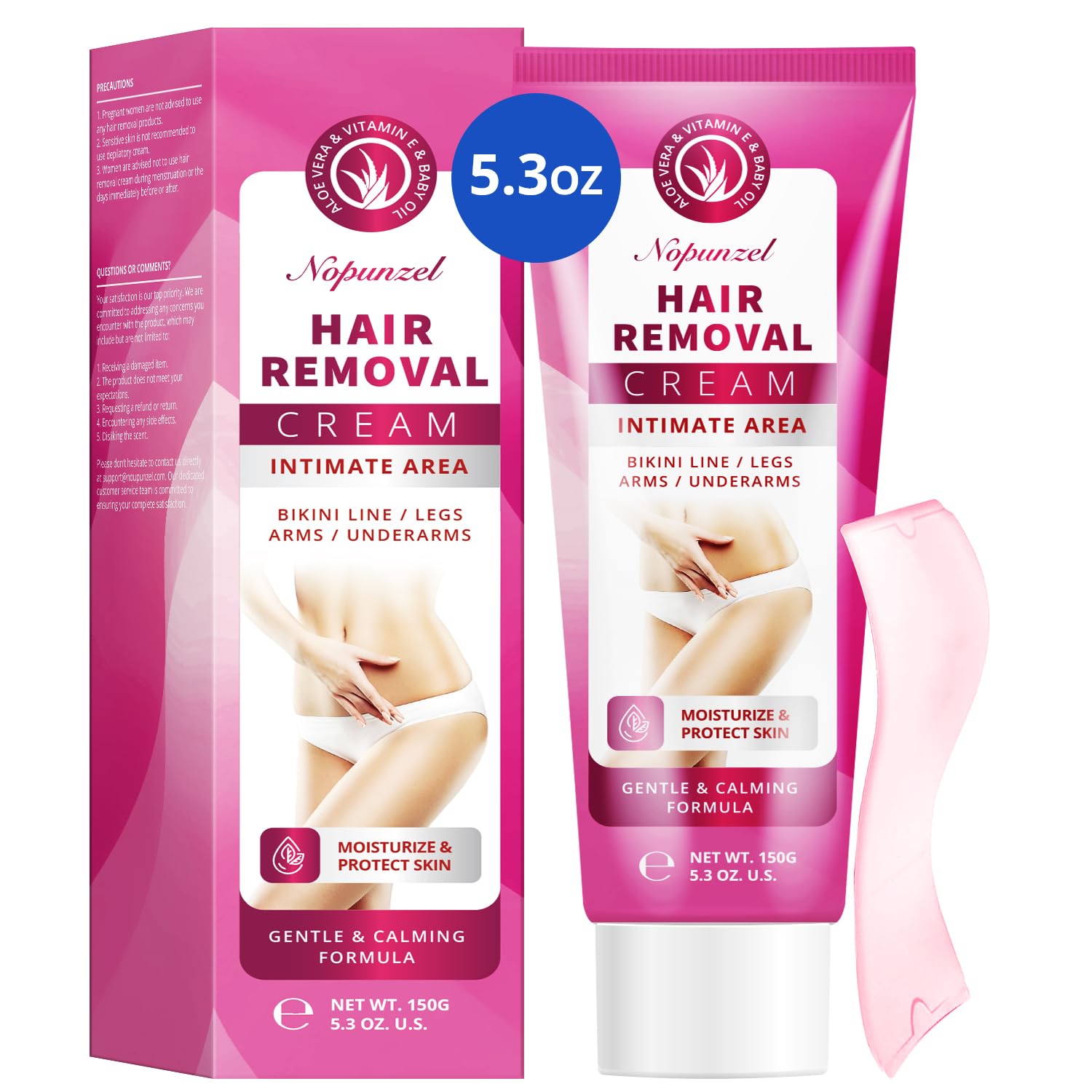 NOPUNZEL crème épilation femme, épilation du corps en douceur et efficace.