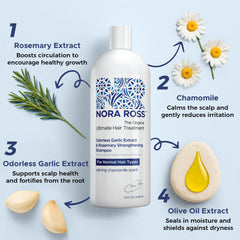 Shampoing anti-pelliculaire Nora Ross – cuir chevelu rafraîchi et sain