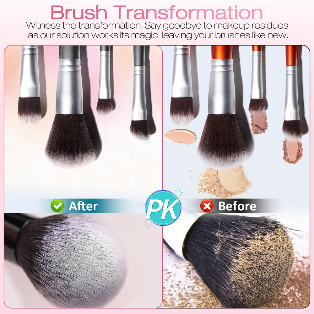 Norate nettoyeur pinceaux maquillage élimine les résidus et laisse les pinceaux propres.