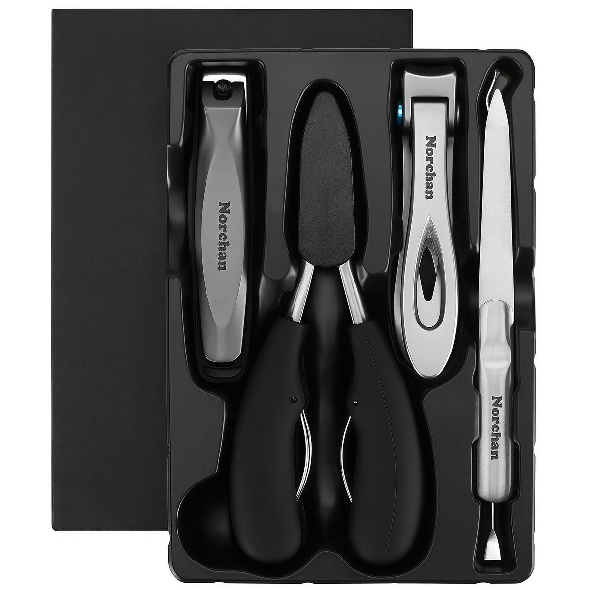 Norchan ensemble coupe-ongles grand-format avec prise en main confortable.