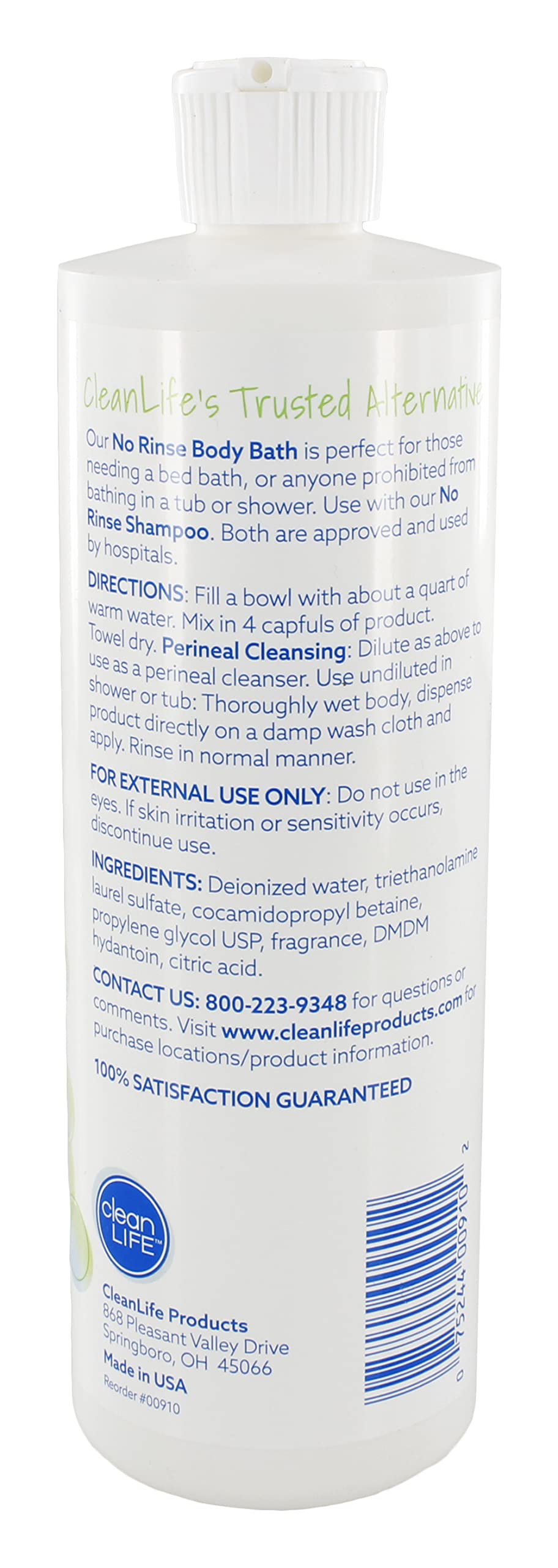 No-Rinse Clean Life: mousse légère prête à l'emploi, sensation fraîche durable.