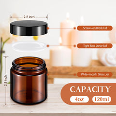 Bocaux Norme 4oz portables, faciles à transporter lors de déplacements.