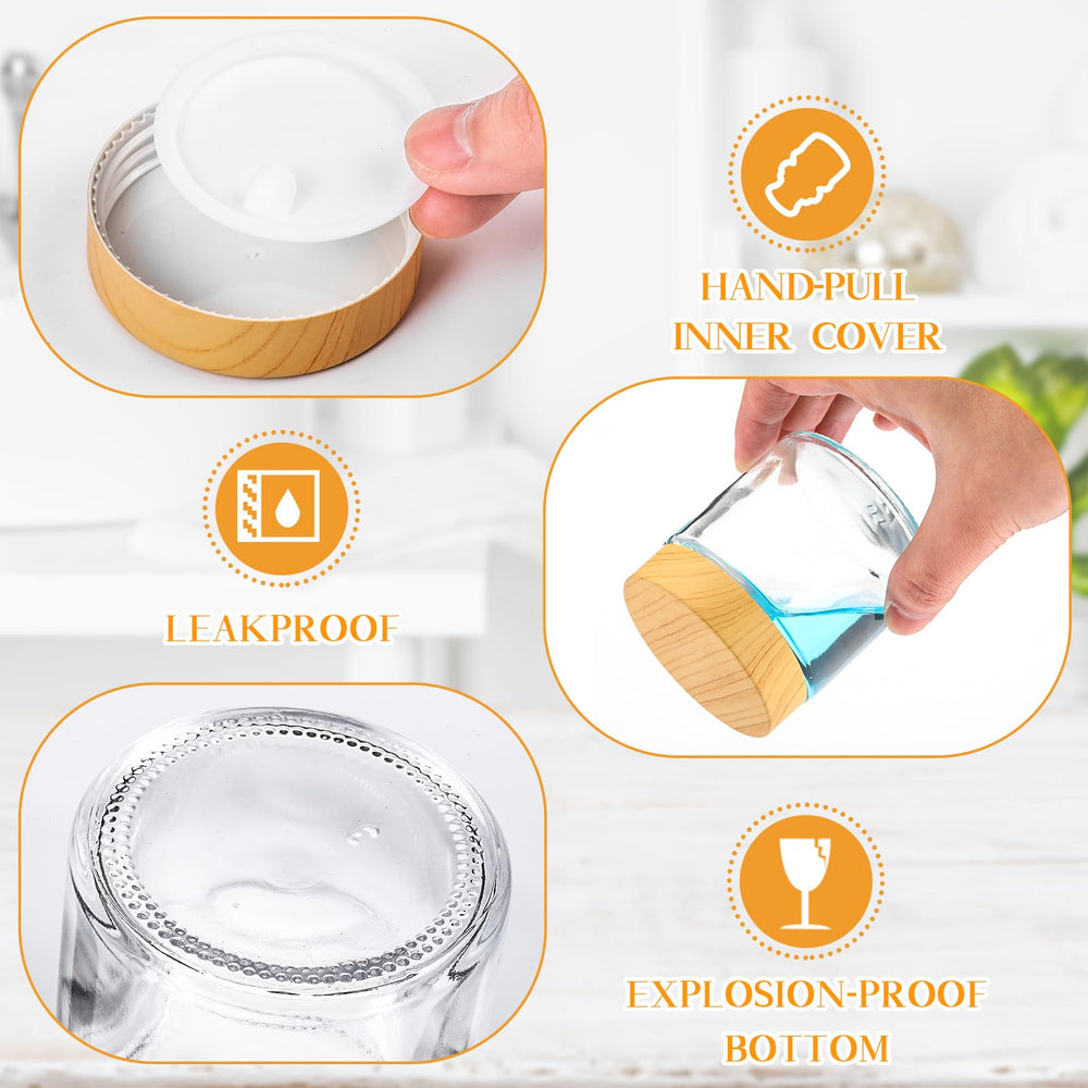 Norme pot verre 120 ml prêt à voyager, idéal en bagage.