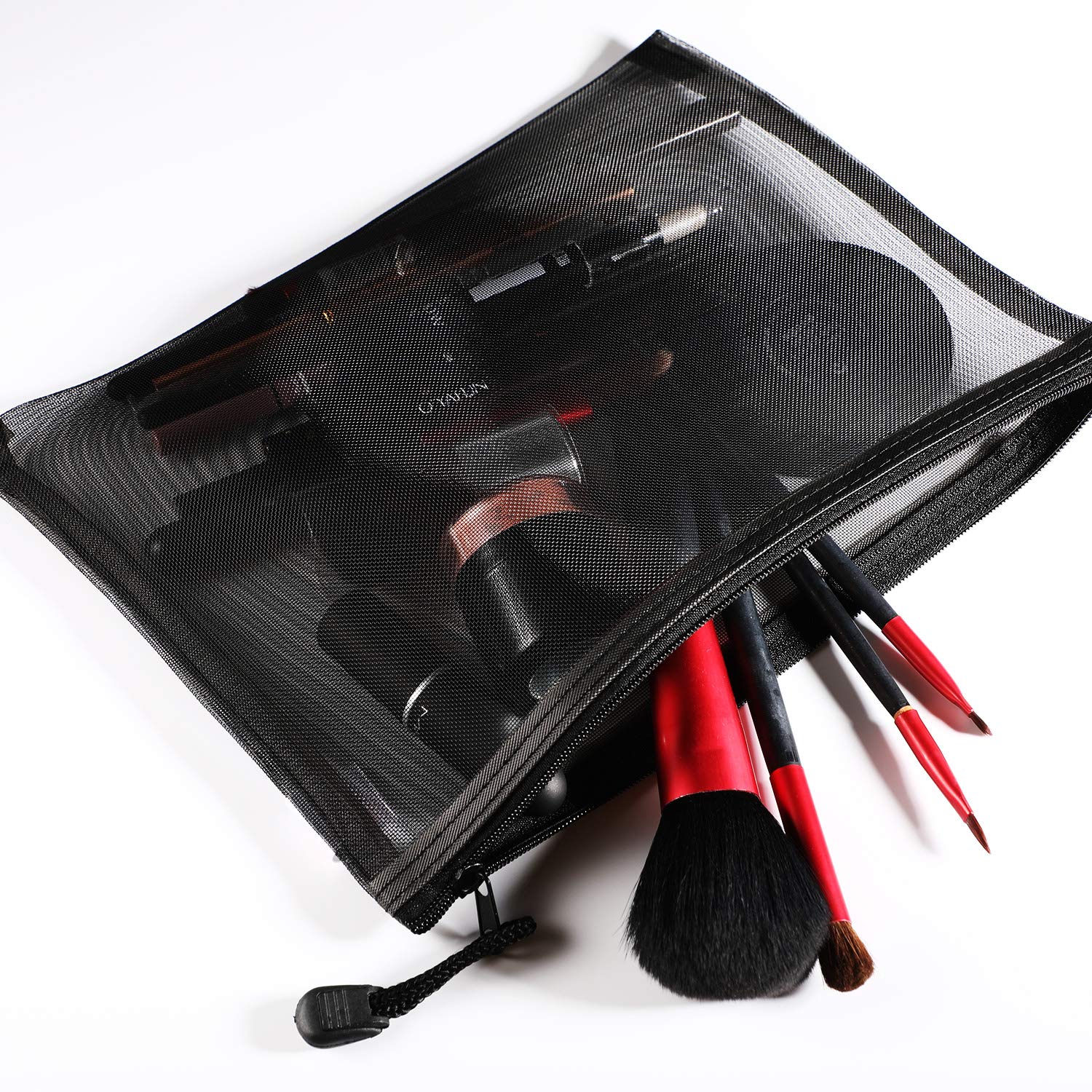 Norme pochette-stationerie-maille-nylon : idéal pour stylos et fournitures scolaires.