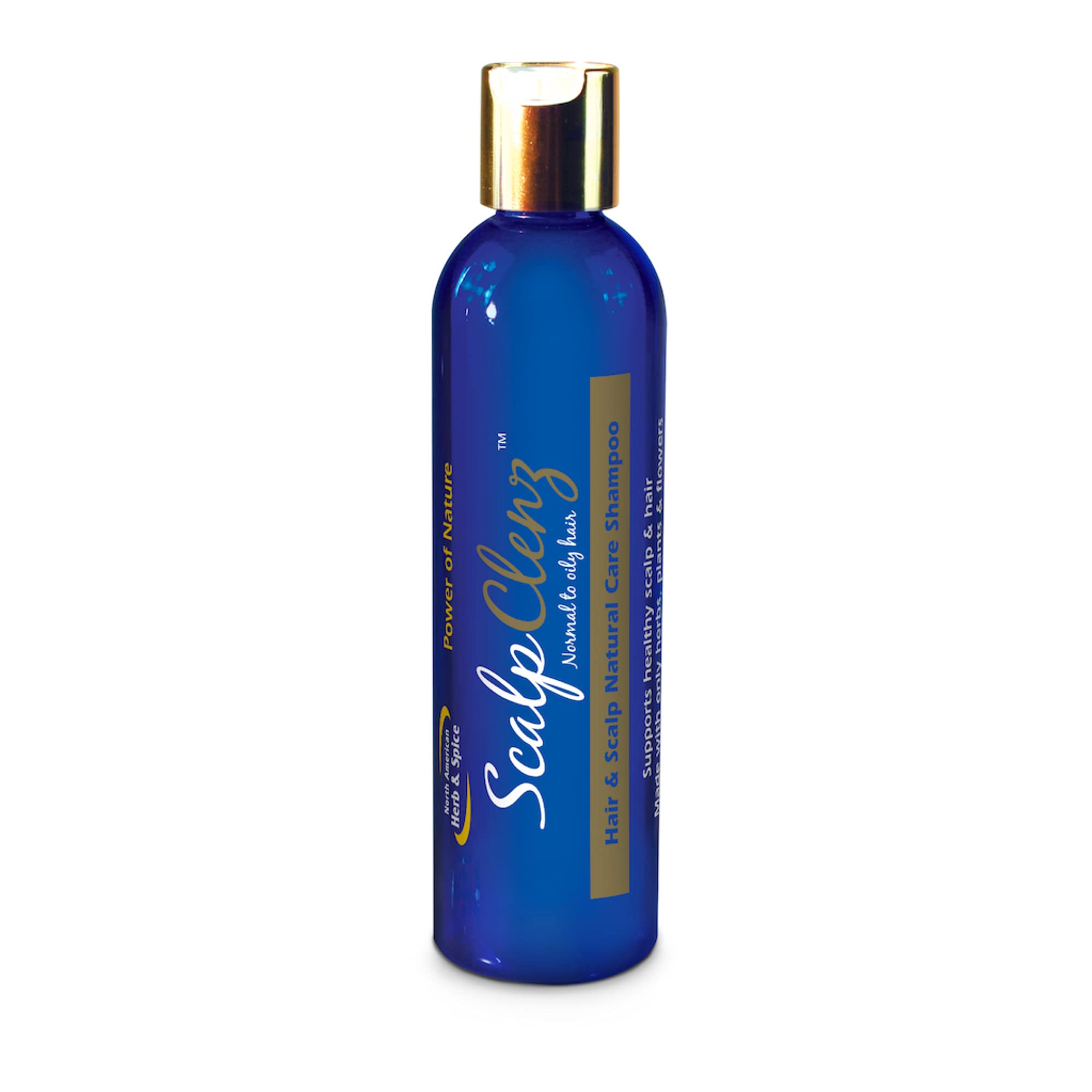 Shampoo ScalpClenz de NORTH AMERICAN HERB & SPICE dans sa bouteille prêt à l’emploi