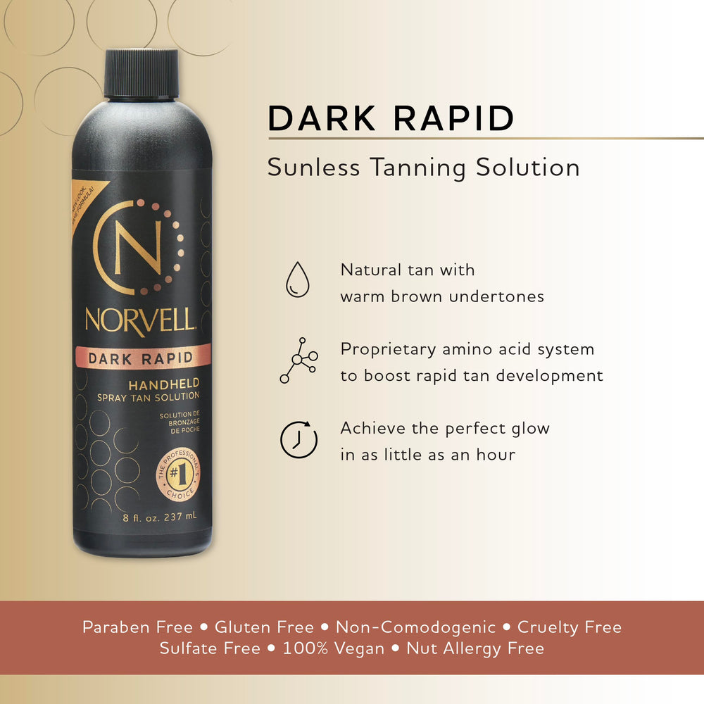 Application Norvell ONE avec système de pulvérisation pour un bronzage homogène