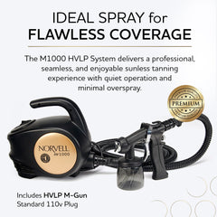 Pistolet HVLP Norvell M1000 pour une couverture précise et uniforme