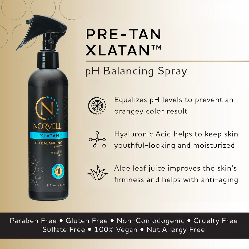 Norvell Pre-Sunless XLATAN : spray sans alcool pour une préparation douce de la peau