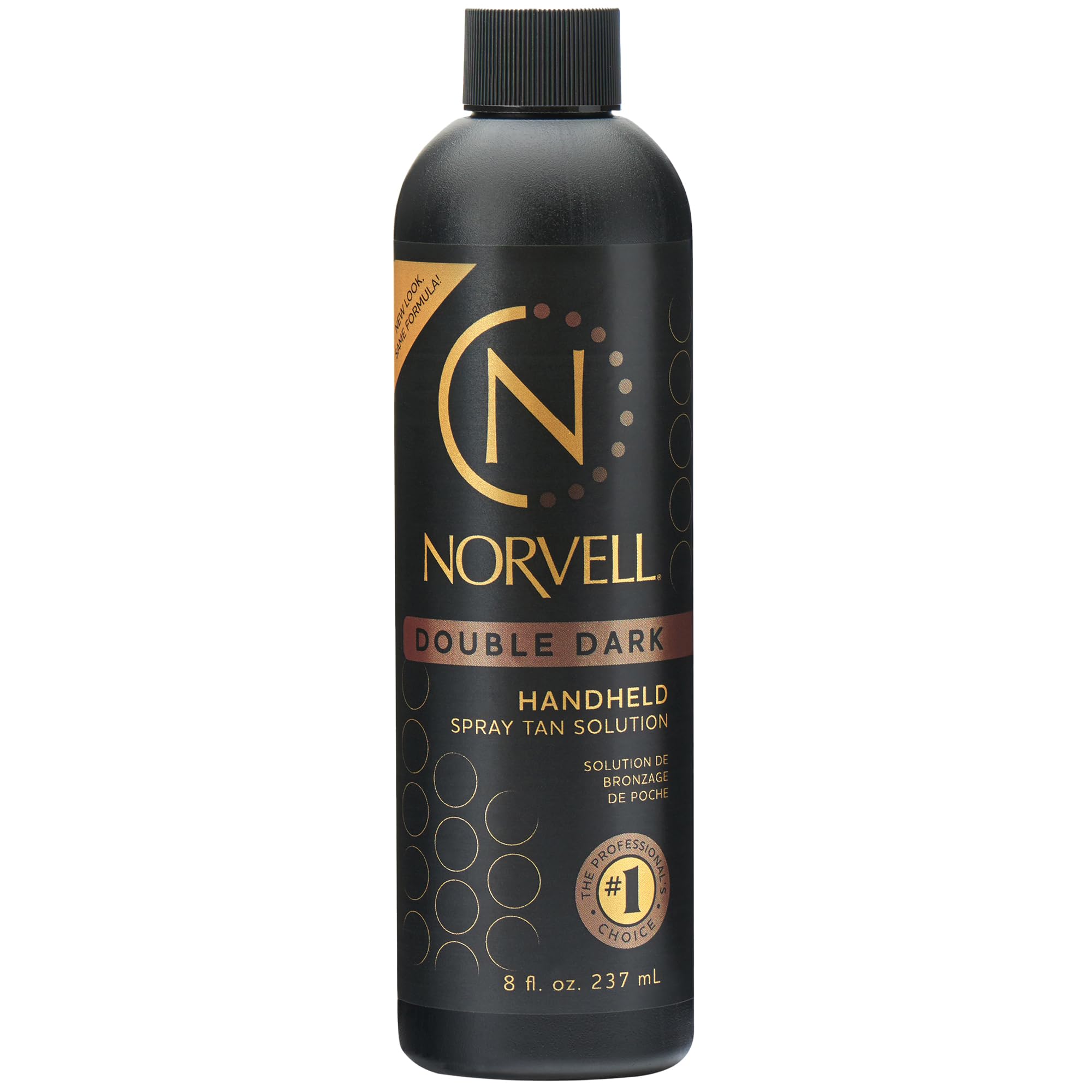 Bouteille Norvell Double Dark 236 ml prête à l’emploi pour bronzage naturel.