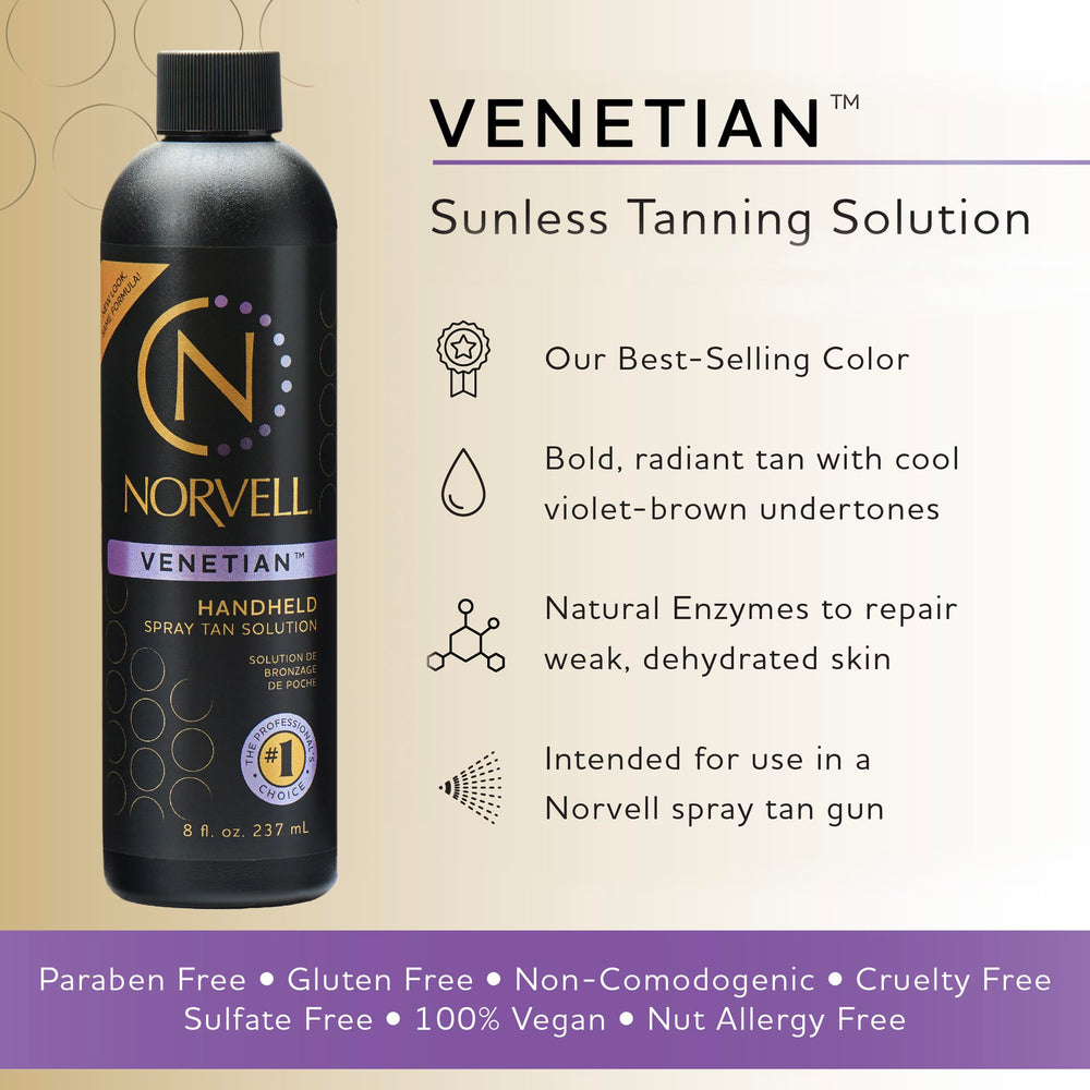 Norvell Venetian outil d’application spray tan pour un bronzage uniforme.