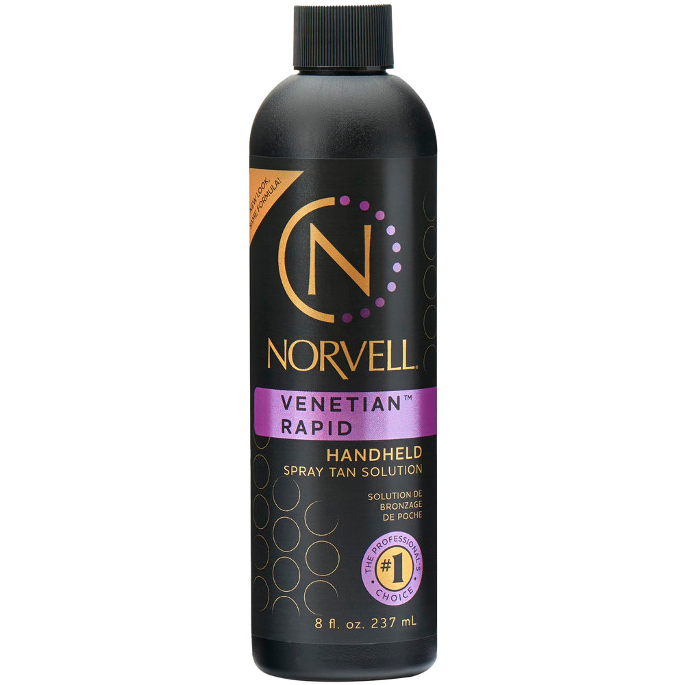 Norvell Venetian One : bouteille de spray tan pour bronzage rapide et durable.