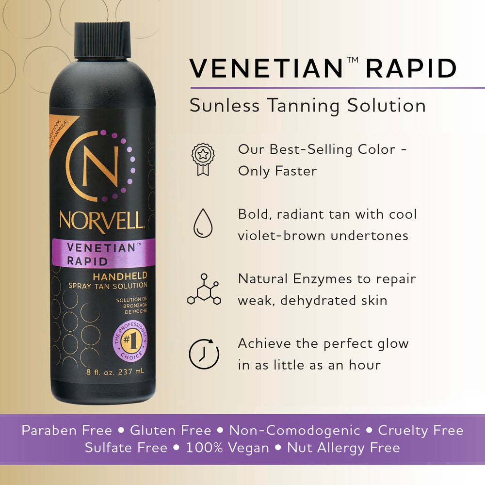 Norvell Venetian One : vaporisateur en action pour une application uniforme.